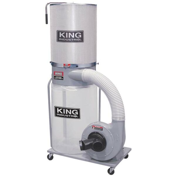 KING Dust Collector 1.5 hp 1200 CFM w Canister