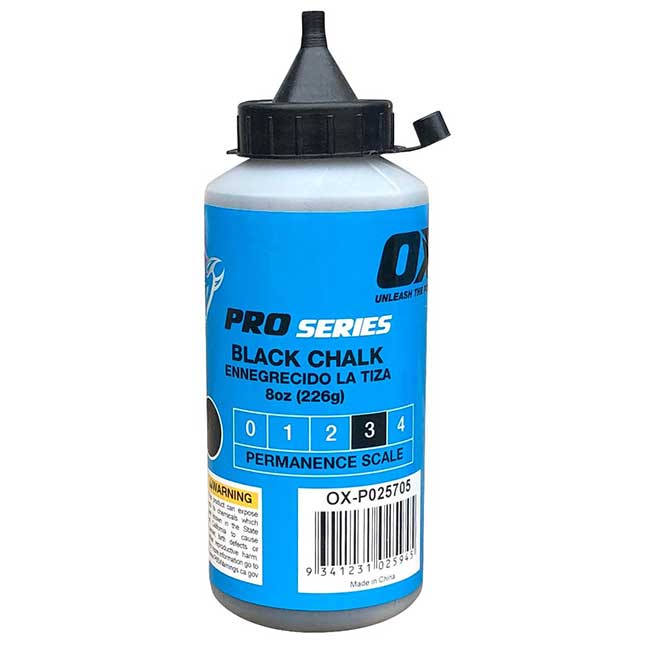OX Pro Chalk Line Blue Powder 8oz - This IS Woodworking